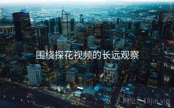 围绕探花视频的长远观察